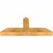 Ekena Millwork Portland Rough Sawn Timber Gable Bracket, Western Red Cedar, 36"W x 15"H x 4"D x 4"F, 10/12 Pitch GBW036X15X0404POR00RWR - alternate 2